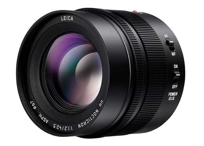 Imagen de un lente Panasonic LUMIX G Leica DG Nocticron 42.5mm f/1.2 para cámara Panasonic gh5