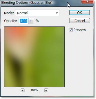 Las opciones de fusión de filtros inteligentes en Photoshop CS3