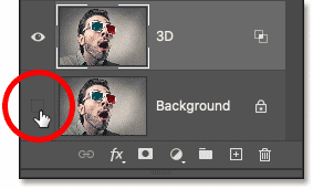 Girar la capa de fondo en el panel Capas de Photoshop