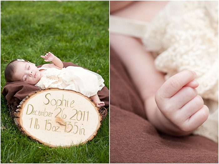 Díptico dulce retrato de un bebé recién nacido: errores de fotografía de recién nacidos que deben evitarse