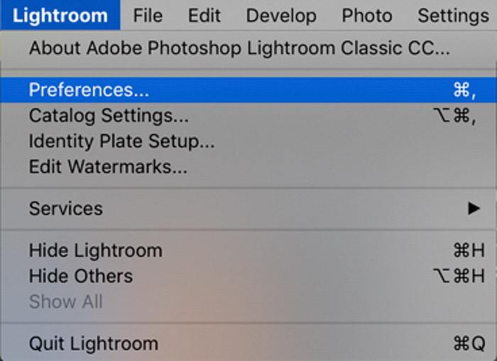 Una captura de pantalla que muestra cómo organizar fotos en Lightroom