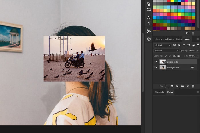 Cómo utilizar objetos inteligentes de Photoshop: arrastrar y soltar