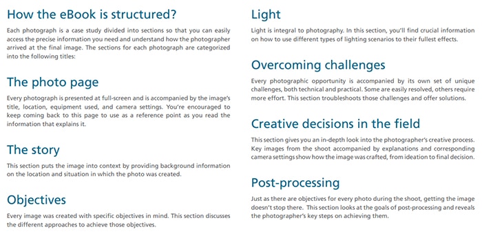 Captura de pantalla del libro electrónico 'Powerful Imagery' de Photzy