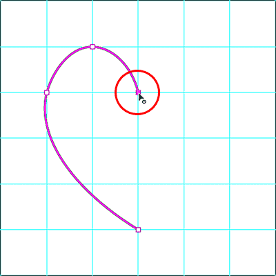 Agregar el cuarto punto como un punto de esquina haciendo doble clic con la herramienta Pluma de curvatura
