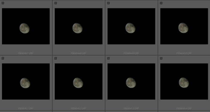 edición de fotos de la luna