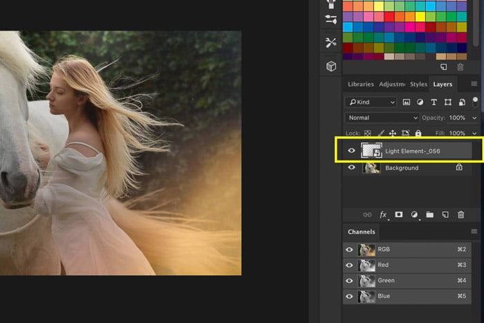 Una captura de pantalla de cómo usar superposiciones de Photoshop - nueva capa
