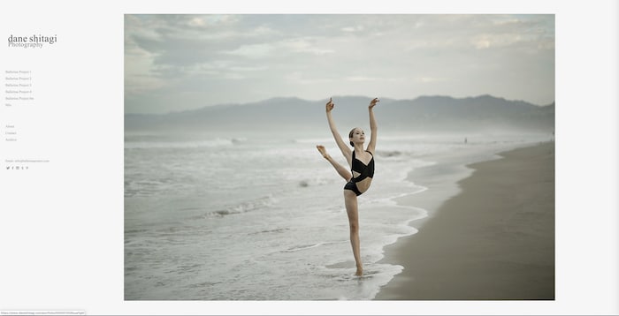 Foto de una bailarina por Dane Shitagi