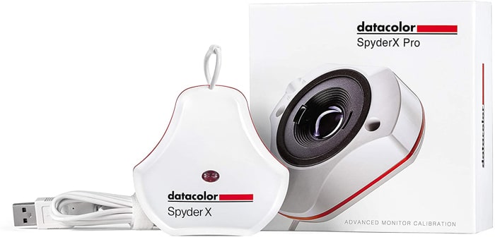 Imagen de un calibrador de monitor Datacolor SpyderX Pro.