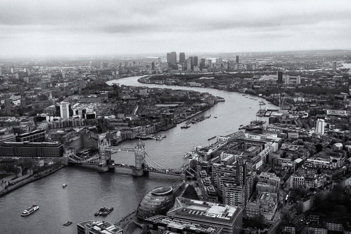 Una vista aérea de la ciudad de Londres: los mejores lugares para tomar fotografías en Londres