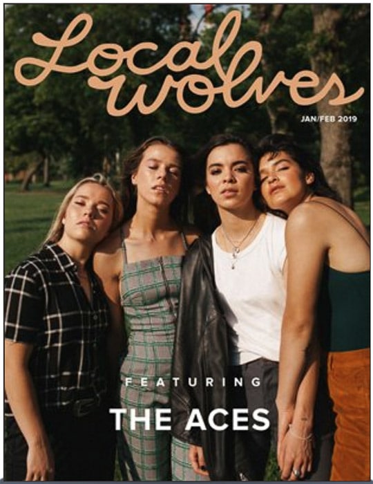 La portada de la revista Local Wolves para presentaciones de fotografías.