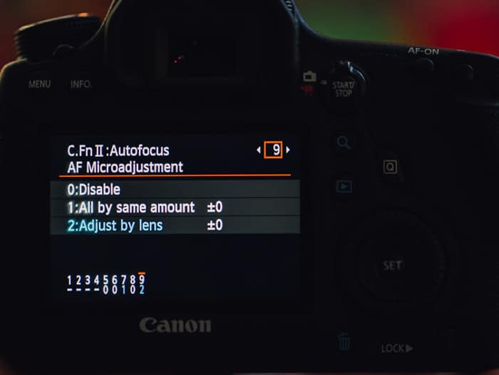 Los ajustes de enfoque automático en una cámara réflex digital Canon