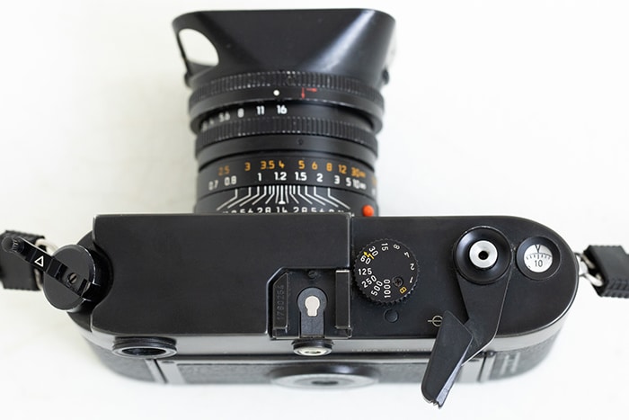 Vista plana de la Leica M6