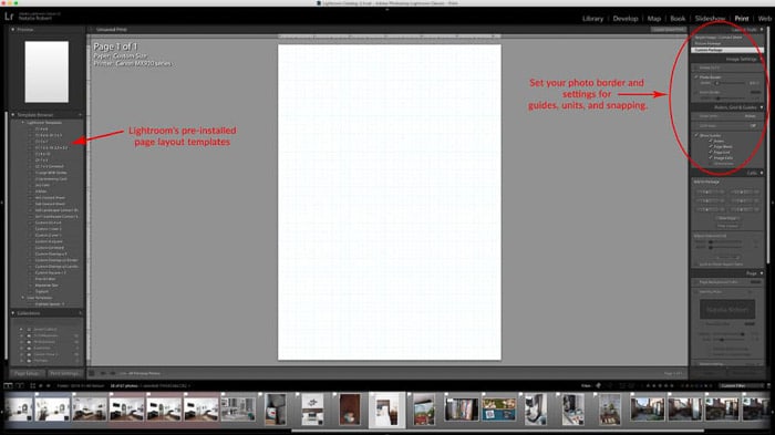 Una captura de pantalla que muestra cómo crear un collage de Lightroom