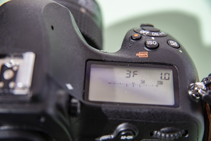 Configuración de la cámara en una Nikon DSLR