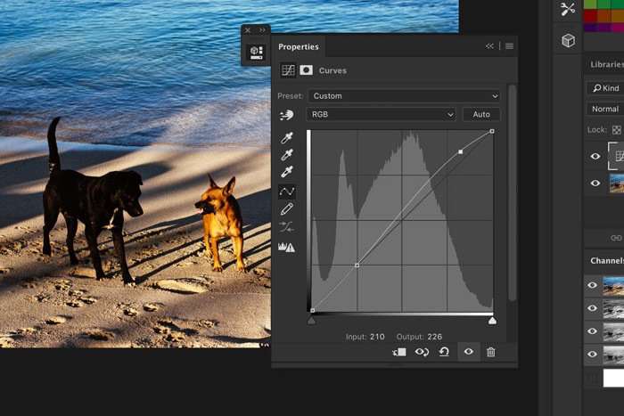 Una captura de pantalla de cómo arrastrar puntos de anclaje en Photoshop 