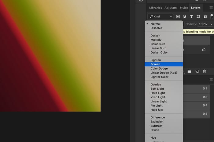 Una captura de pantalla que muestra cómo utilizar las superposiciones de fugas de luz en Photoshop