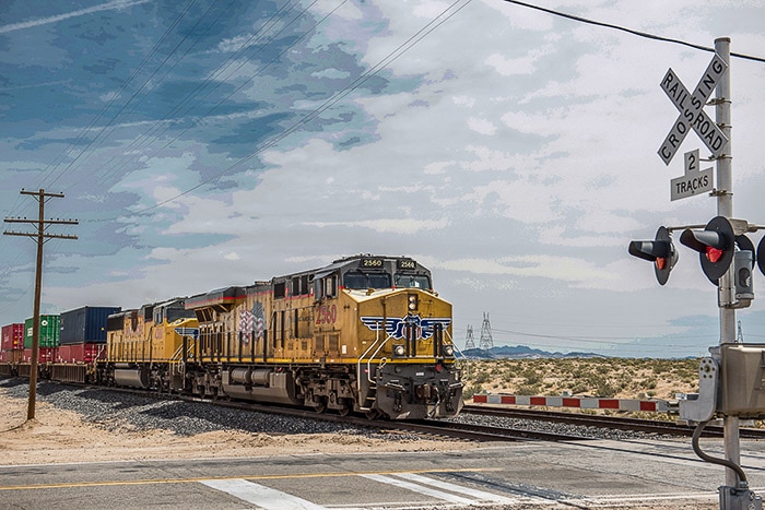 Una foto de un tren con colores descoloridos - Shooting Raw vs jpeg