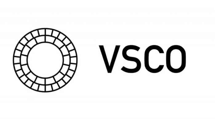 El logotipo de la aplicación de filtros de instagram VSCO