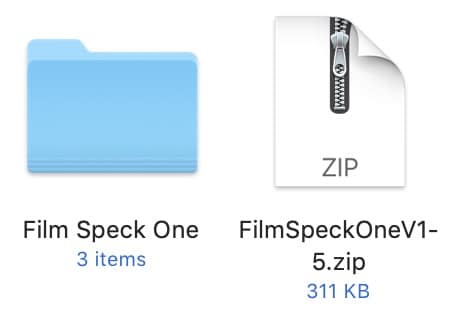 Iconos para un archivo zip y una carpeta