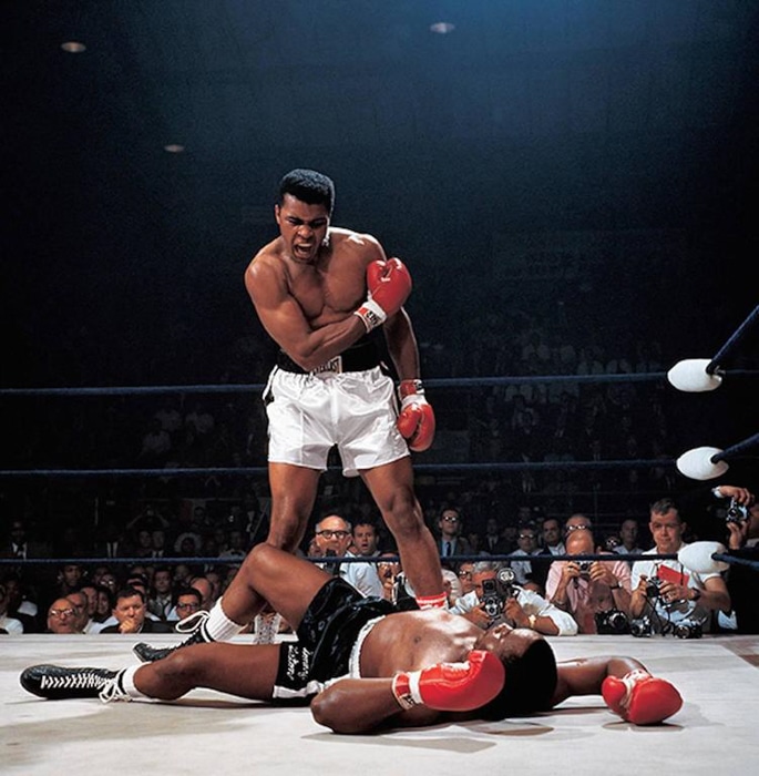 Muhammad Ali noquea a Sonny Liston - fotos icónicas de Neil Leifer