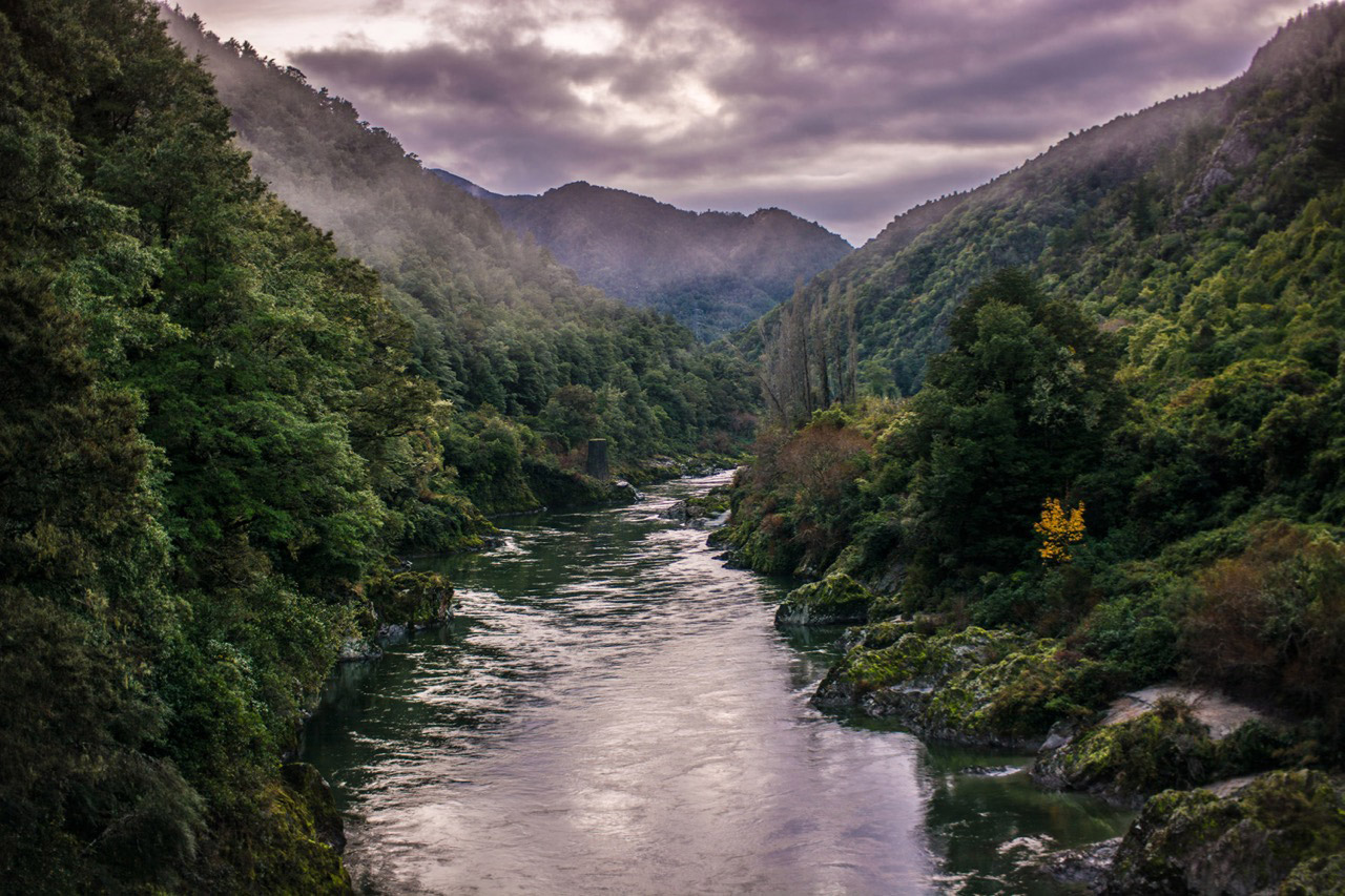 Fotografía nocturna de Buller Gorge, Nueva Zelanda: ubicaciones de paisajes geniales