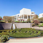 El Getty Center y sus cuidados jardines.  Las mejores ubicaciones de fotografía de Los ángulos