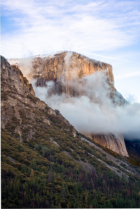 Formación rocosa El Capitán en el parque nacional de Yosemite