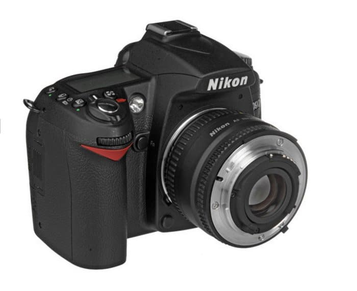 Una cámara réflex Nikon