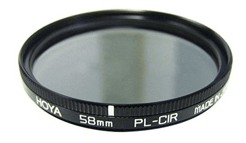 un filtro polarizador circular HOYA 