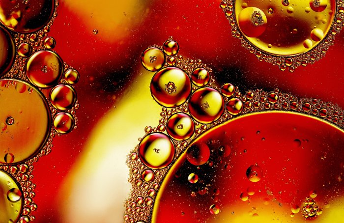 Foto de agua y aceites abstractos