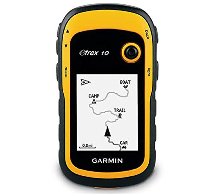 el GPS Garmin eTrex10.  engranaje urbex