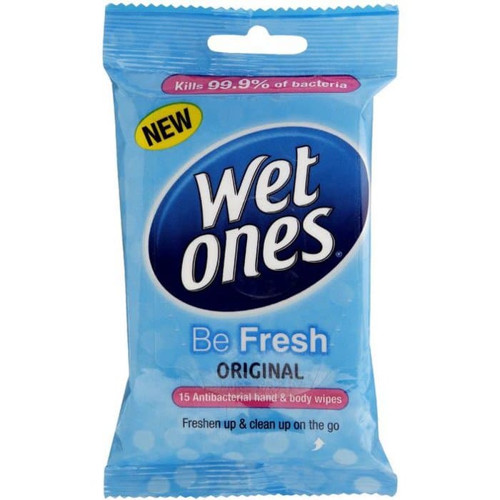 Un paquete de Wet Ones - urbex gear