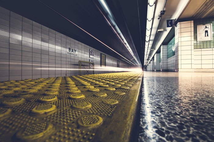 Foto de una estación de metro