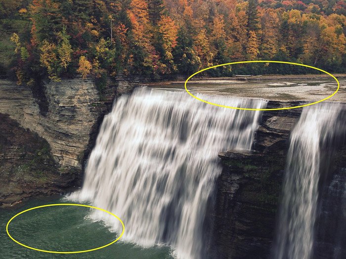 Cómo agregar efecto de cascada en Photoshop - fotografía en cascada
