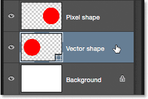Seleccionar la forma del vector.