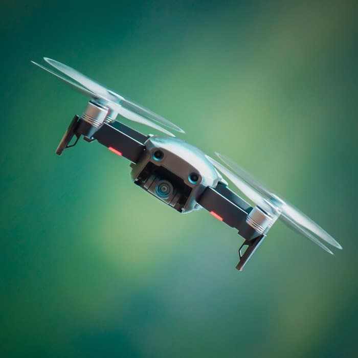 Foto de un dron volando