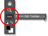 Elegir el comando Editar barra de herramientas.