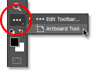 Las herramientas adicionales se enumeran debajo del comando Editar barra de herramientas en la barra de herramientas.