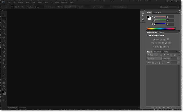 Los paneles de la interfaz de Photoshop CS6.