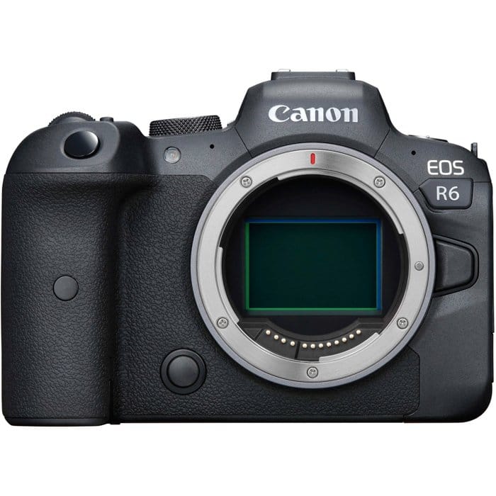 una imagen del cuerpo de una cámara de fotograma completo Canon EOS R6