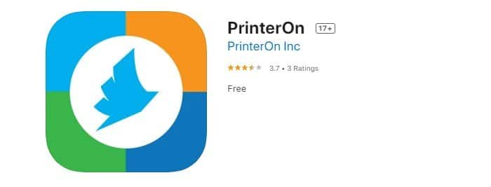 una captura de pantalla de la impresora en la aplicación de impresión de fotos de la tienda de aplicaciones de iOS