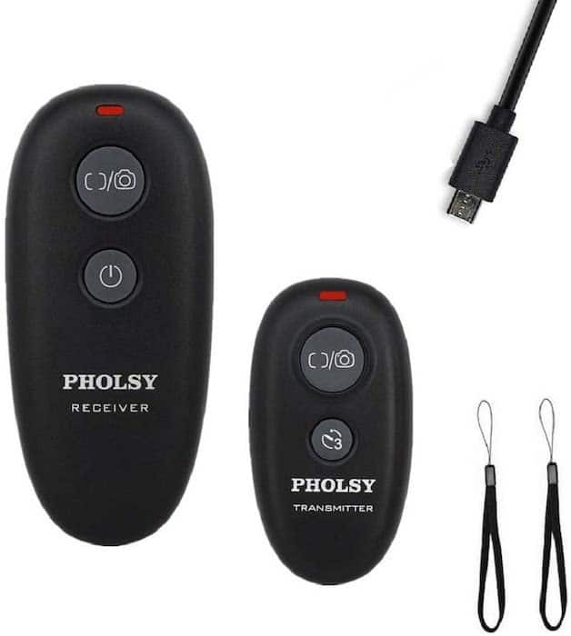 Control remoto de cámara Pholsy para cámaras