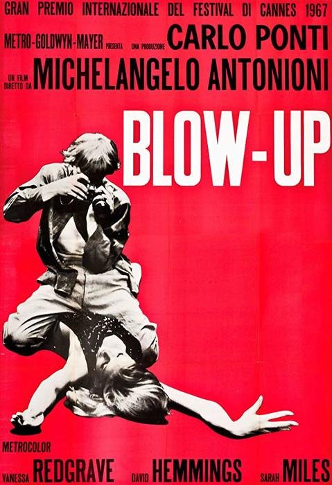 El cartel de la película Blow Up - 1966, mejores películas de fotografía 