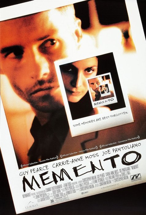El cartel de la película de Memento - 2000, mejores películas de fotografía