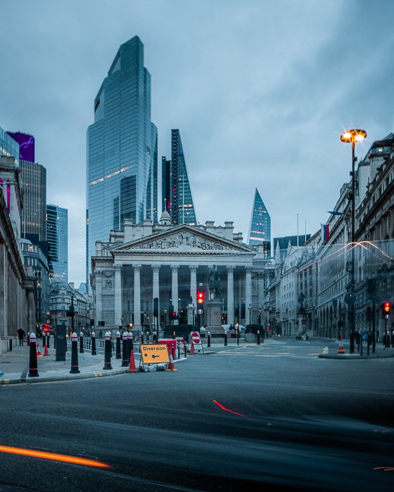 Una imagen de las calles de Londres tomada con la EOS R5