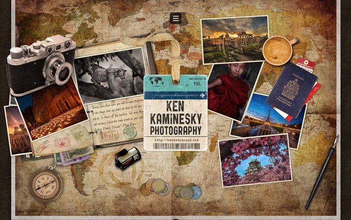 captura de pantalla ken kaminesky blog de fotos de viajes
