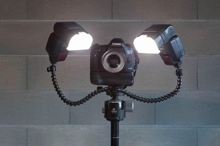 Configuración de doble flash en una cámara Canon