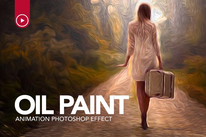 captura de pantalla de los efectos de Photoshop de animación de pintura al óleo: los mejores filtros de Photoshop