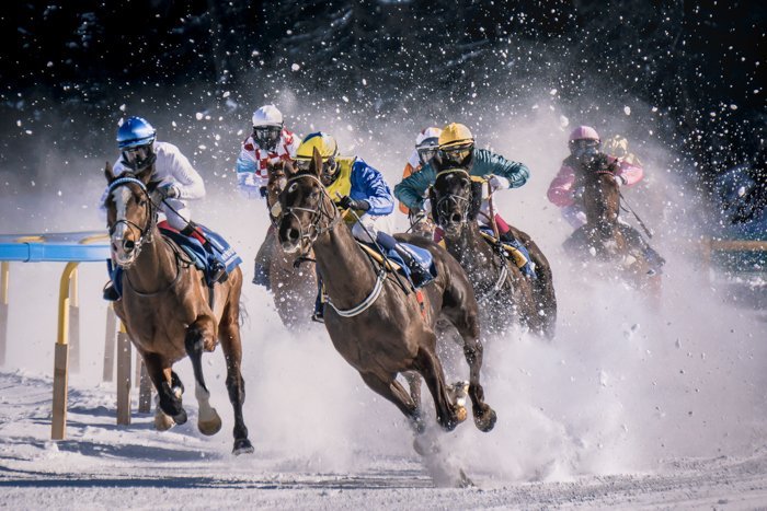 imagen de carreras de caballos