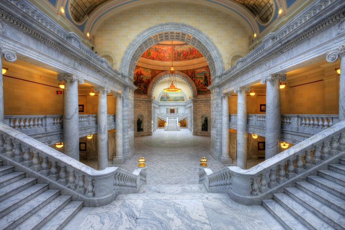 Imagen HDR del Capitolio del Estado de Utah